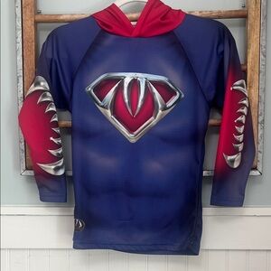 Boys, mouthman performance, long sleeve shirt, size 8 mouth on sleeves